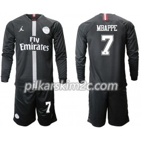 Koszulka Paris Saint-Germain Mbappé 7 Jordan Czarny Dziecięca Trzeciej 2018-2019 - Koszulki Piłkarskie(L/S)